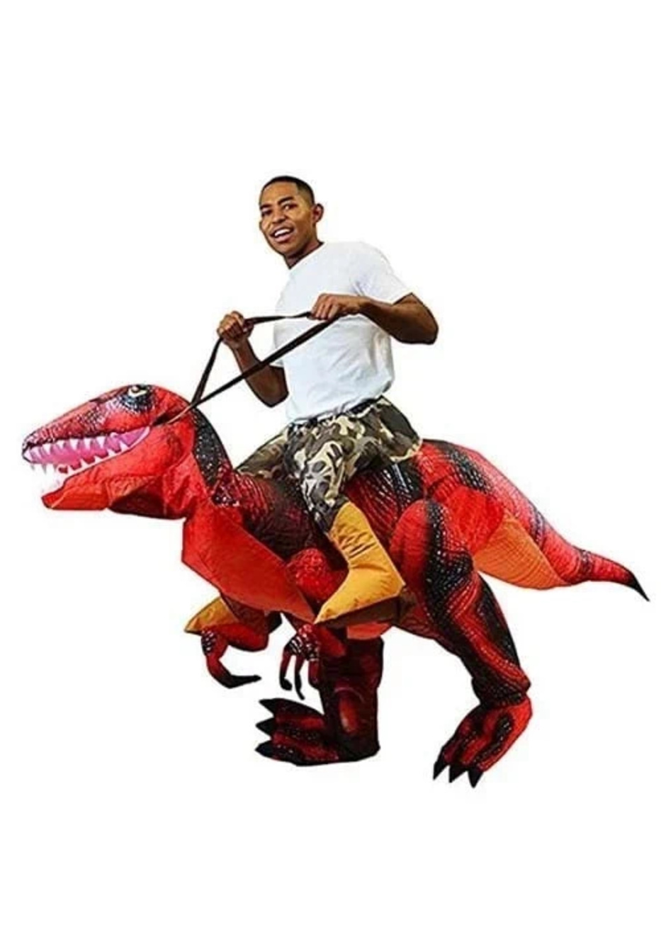 Spooktacular Creations Inflatable Costume Raptor Halloween Riding a Raptor Dinos - Picture 3 of 5